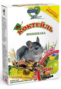Корм Коктейль «Шиншилка» 500гр Природа Корм Коктейль «Шиншилка» 500гр Природа