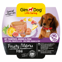 Gimdog (Джимдог) FRUITY MENU PÂTÉ MIT THUNFISCH, ANANAS & FEIGE - консервы для собак ТУНЕЦ, АНАНАС и ИНЖИР, паштет 100 г Gimdog (Джимдог) FRUITY MENU PÂTÉ MIT THUNFISCH, ANANAS & FEIGE - консервы для собак ТУНЕЦ, АНАНАС и ИНЖИР, паштет 100 г