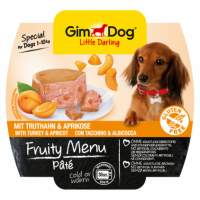 Gimdog (Джимдог) FRUITY MENU PÂTÉ MIT TRUTHAHN & APRIKOSE - консервы для собак ИНДЕЙКА и АБРИКОС, паштет 100 г Gimdog (Джимдог) FRUITY MENU PÂTÉ MIT TRUTHAHN & APRIKOSE - консервы для собак ИНДЕЙКА и АБРИКОС, паштет 100 г