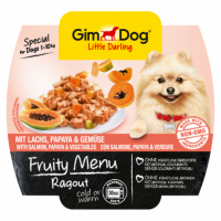 Gimdog (Джимдог) FRUITY MENU RAGOUT MIT LACHS, PAPAYA & GEMÜSE - консервы для собак ЛОСОСЬ, ПАПАЙЯ и ОВОЩИ, рагу 100 г Gimdog (Джимдог) FRUITY MENU RAGOUT MIT LACHS, PAPAYA & GEMÜSE - консервы для собак ЛОСОСЬ, ПАПАЙЯ и ОВОЩИ, рагу 100 г
