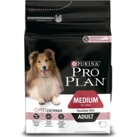 Pro Plan (Про План) Dog Medium Adult Sensitive Skin с комплексом OPTIDERMA - корм для собак средних пород с чувствительной кожей с лососем 14 кг 14 кг Pro Plan (Про План) Dog Medium Adult Sensitive Skin с комплексом OPTIDERMA - корм для собак средних пород с чувствительной кожей с лососем 14 кг 14 кг